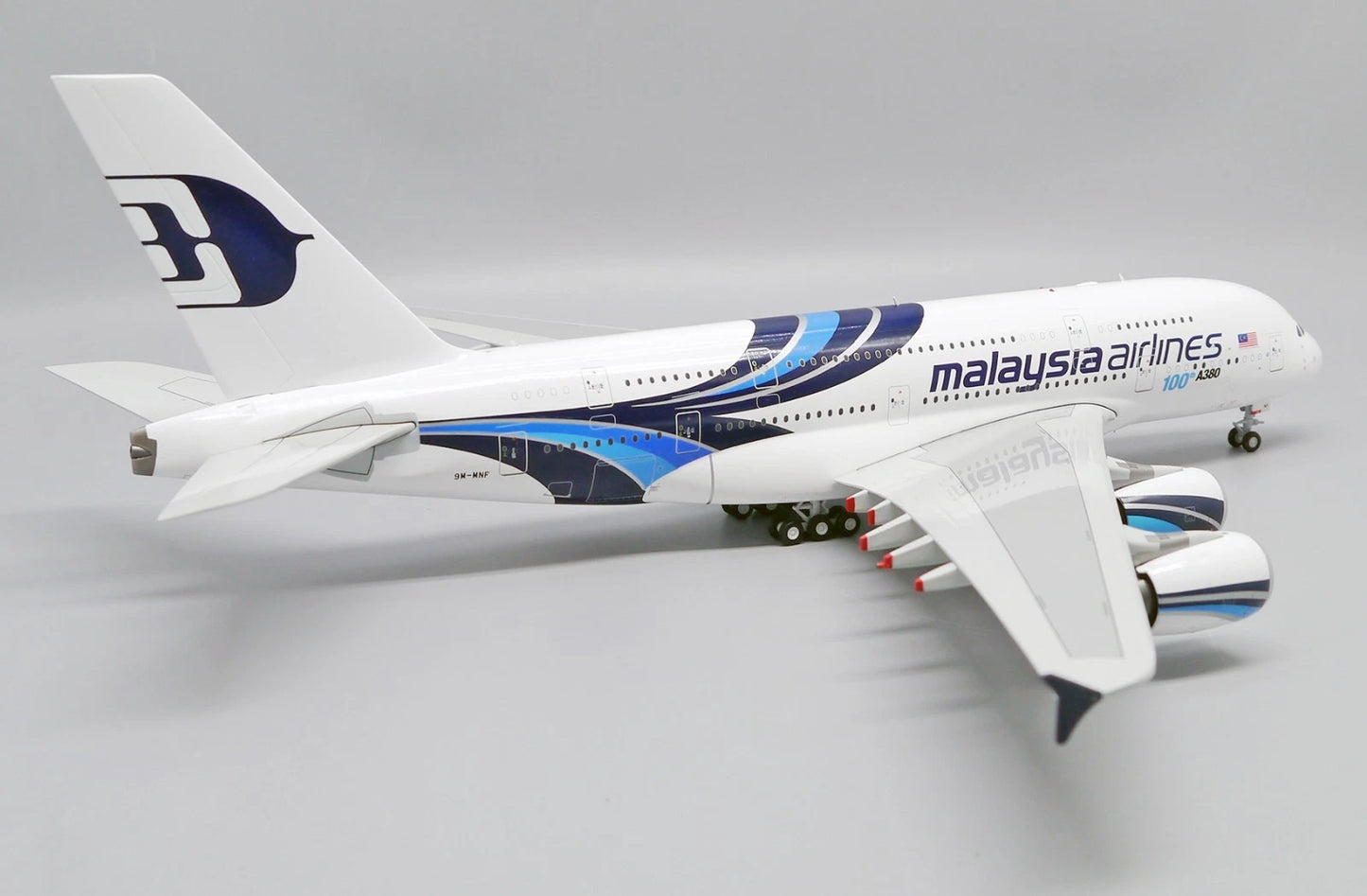 JC WINGS A380 MALAYSIA AIRLINES "100TH A380" REG: 9M-MNF