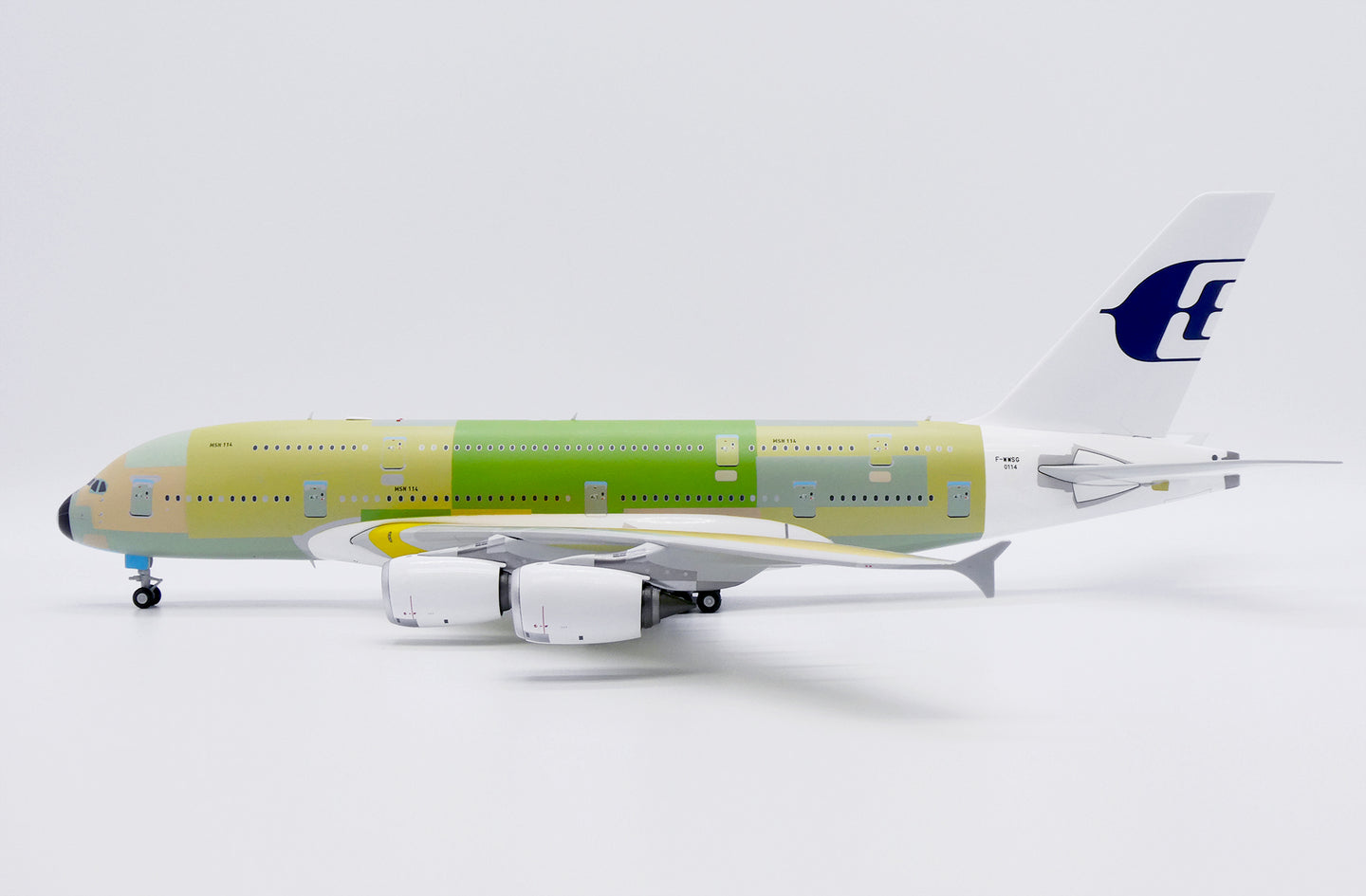 JC WINGS  A380 MALAYSIA AIRLINES "BARE METAL" REG: F-WWSG
