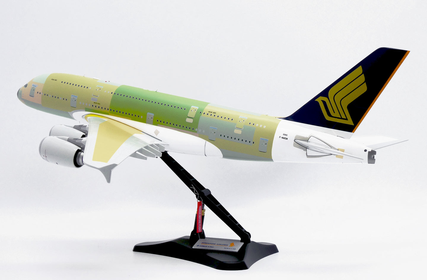 JC WINGS A380 SINGAPORE AIRLINES "BARE METAL" REG: F-WWSM