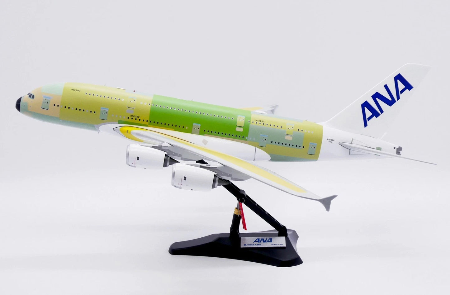 JC WINGS A380 ANA ALL NIPPON AIRWAYS "BARE METAL" REG: F-WWSH