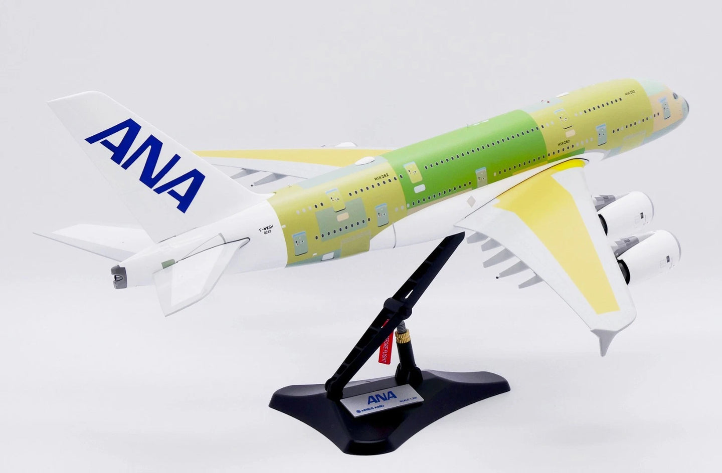 JC WINGS A380 ANA ALL NIPPON AIRWAYS "BARE METAL" REG: F-WWSH