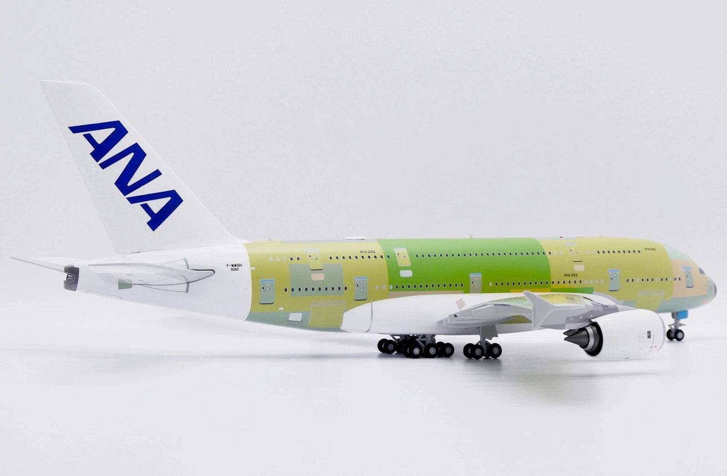JC WINGS A380 ANA ALL NIPPON AIRWAYS "BARE METAL" REG: F-WWSH