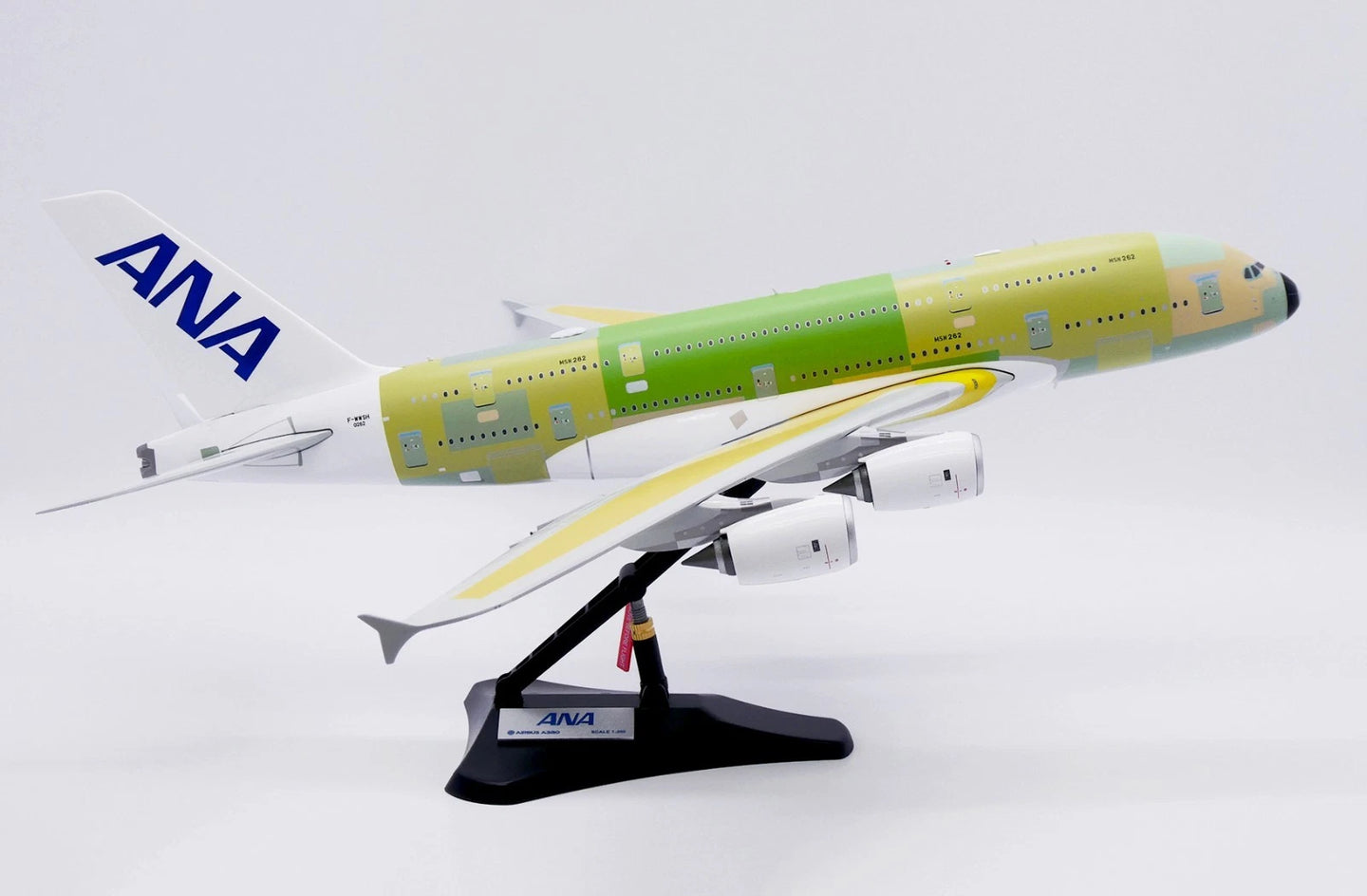 JC WINGS A380 ANA ALL NIPPON AIRWAYS "BARE METAL" REG: F-WWSH