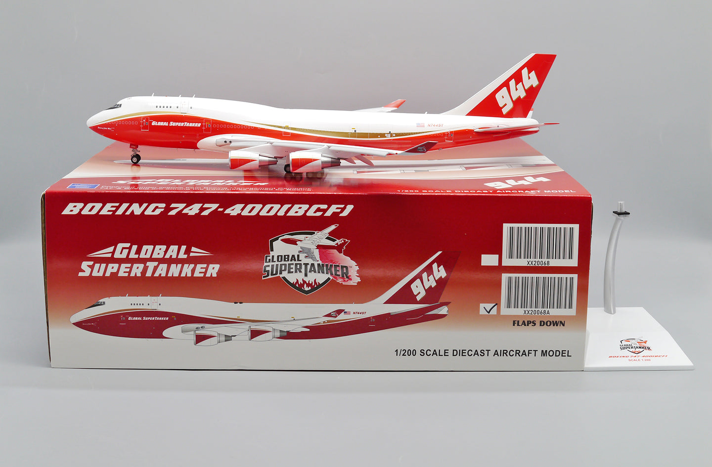 JC WINGS B747-400(BCF) GLOBAL SUPER TANKER SERVICES (FLAPS DOWN) REG: N744ST