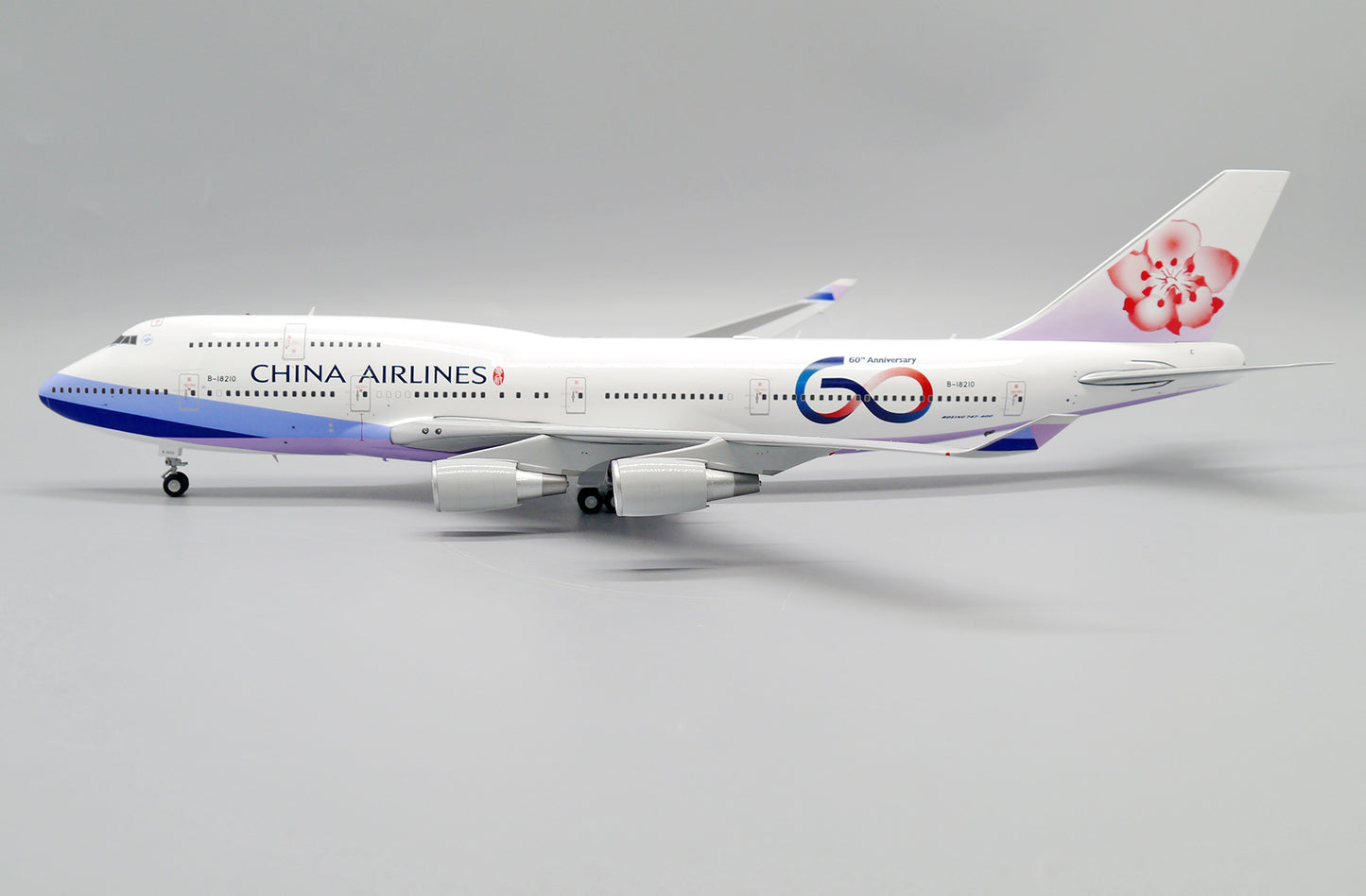 JC WINGS B747-400 CHINA AIRLINES "60TH ANNIVERSARY" REG: B-18210
