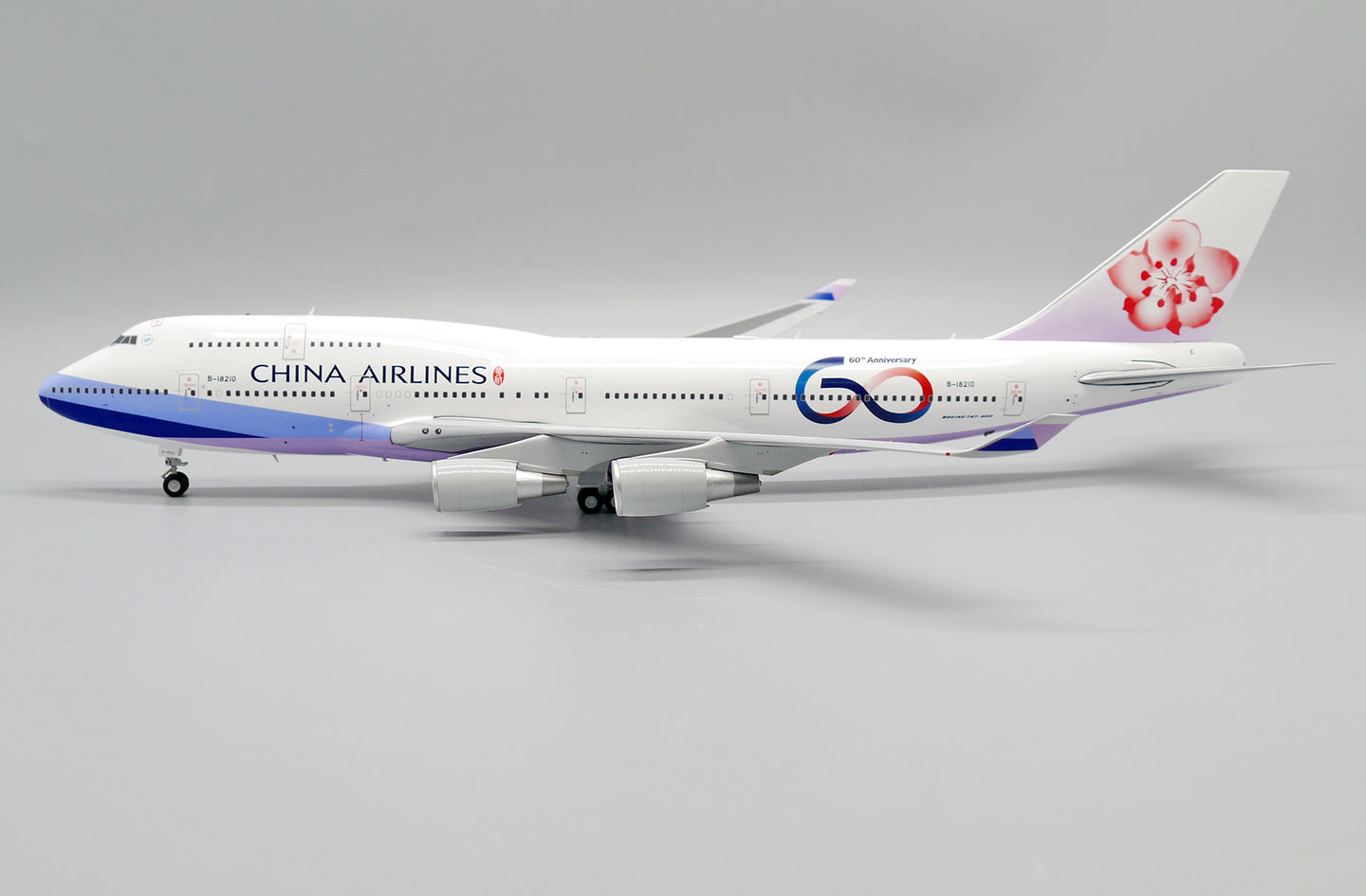 JC WINGS B747-400 CHINA AIRLINES "60TH ANNIVERSARY" REG: B-18210
