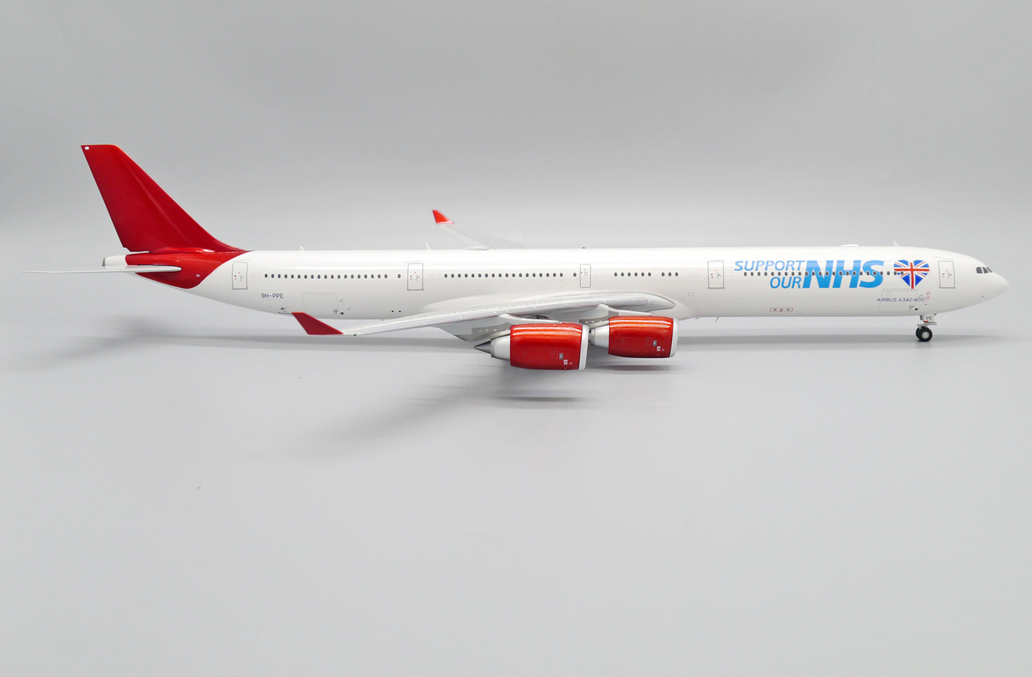 JC WINGS A340-600 MALETH AERO THANK YOU NHS REG: 9H-PPE