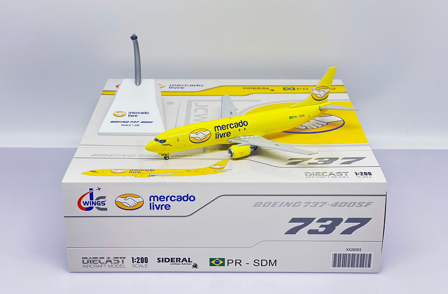 JC WINGS B737-400SF MERCADO LIVRE (SIDERAL AIR CARGO) REG: PR-SDM