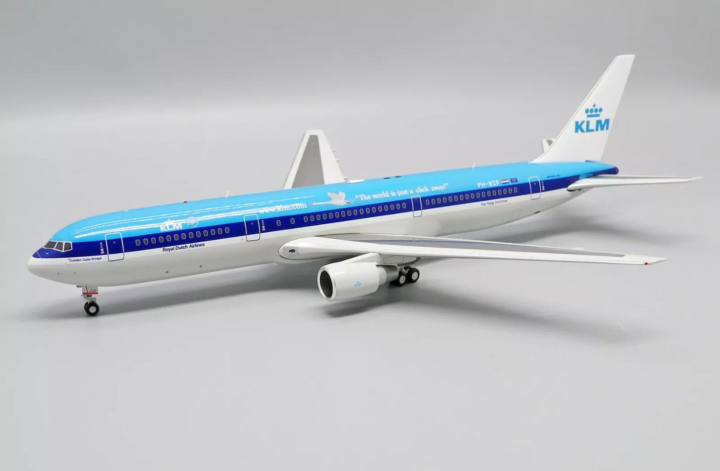 JC WINGS B767-300ER KLM ROYAL DUTCH AIRLINES "THE WORLD IS JUST A CLICK AWAY" REG: PH-BZF