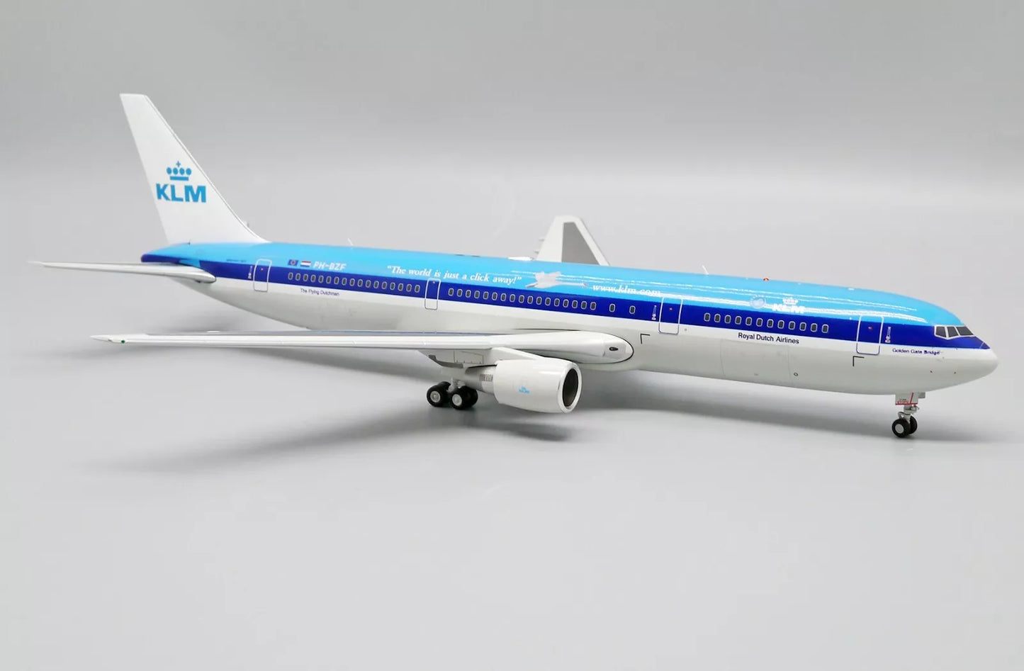 JC WINGS B767-300ER KLM ROYAL DUTCH AIRLINES "THE WORLD IS JUST A CLICK AWAY" REG: PH-BZF