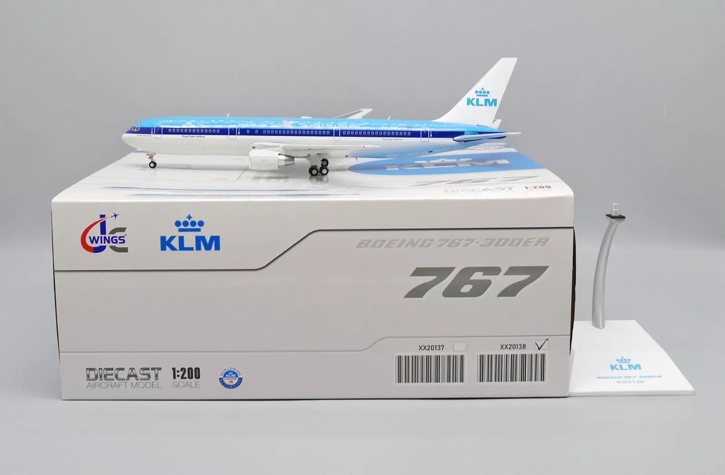 JC WINGS B767-300ER KLM ROYAL DUTCH AIRLINES "THE WORLD IS JUST A CLICK AWAY" REG: PH-BZF
