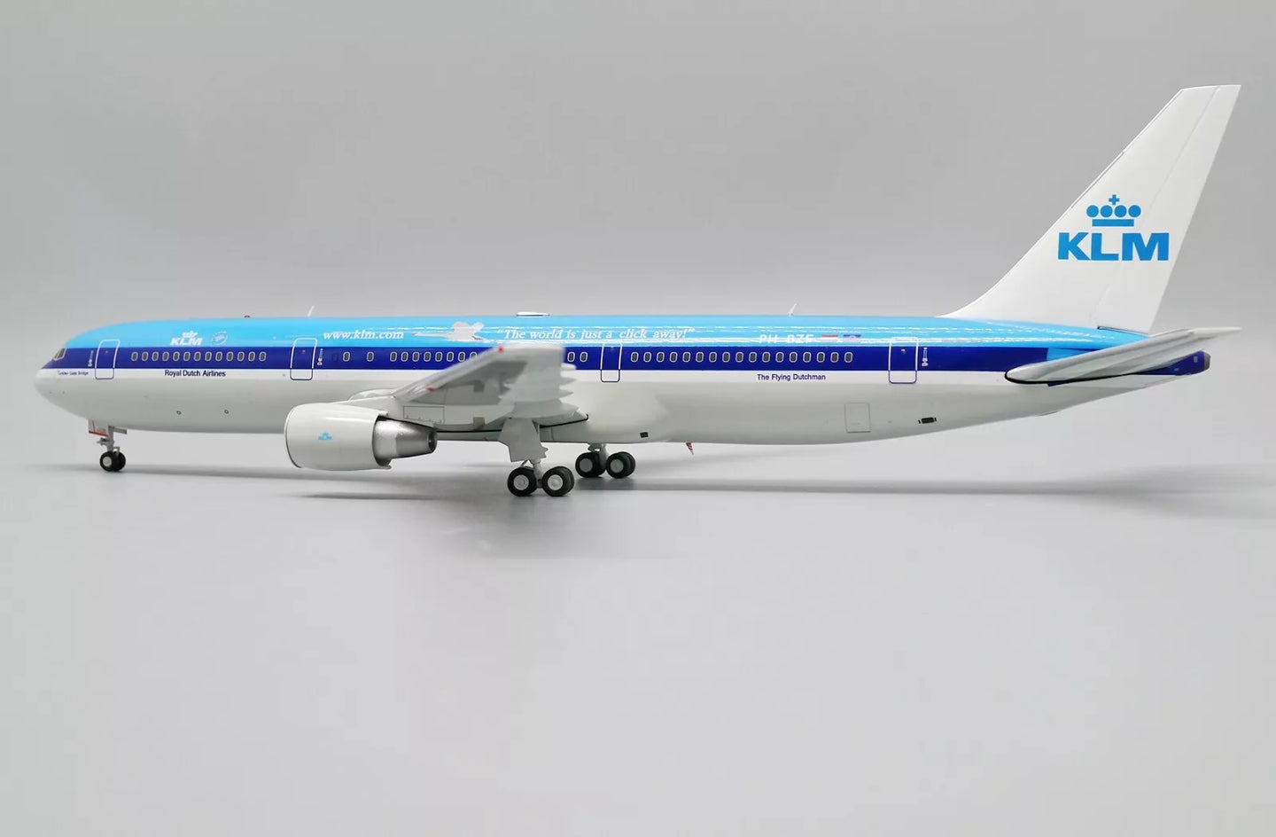 JC WINGS B767-300ER KLM ROYAL DUTCH AIRLINES "THE WORLD IS JUST A CLICK AWAY" REG: PH-BZF