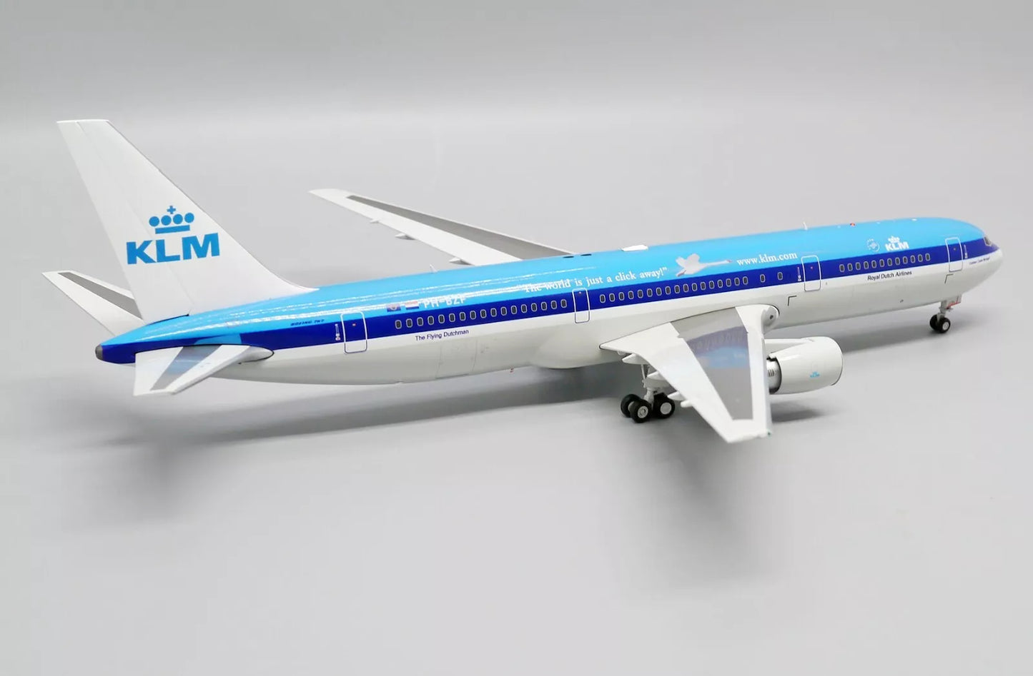 JC WINGS B767-300ER KLM ROYAL DUTCH AIRLINES "THE WORLD IS JUST A CLICK AWAY" REG: PH-BZF