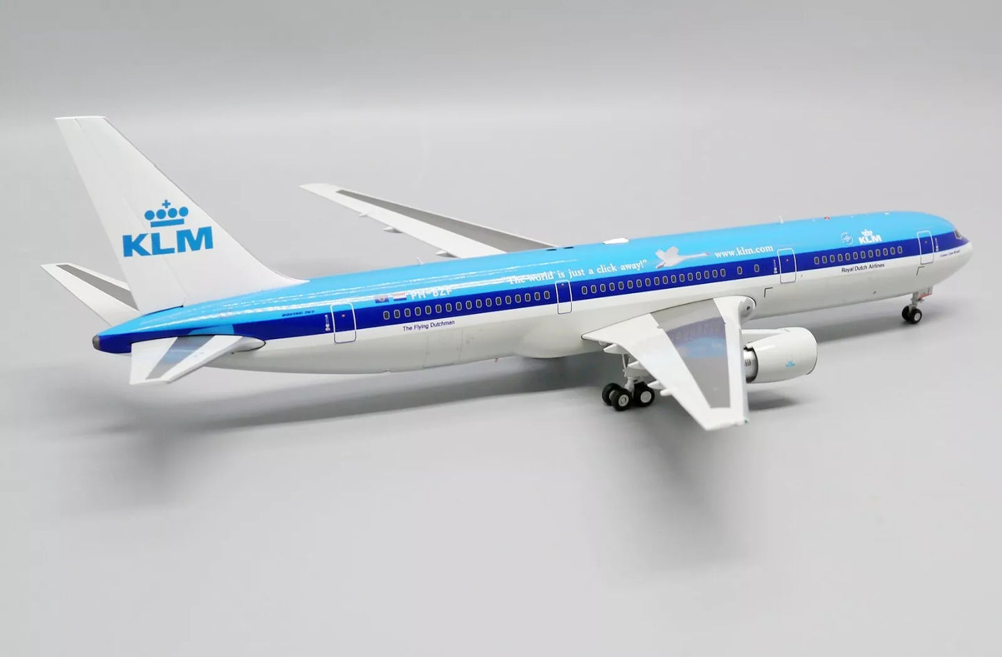 JC WINGS B767-300ER KLM ROYAL DUTCH AIRLINES "THE WORLD IS JUST A CLICK AWAY" REG: PH-BZF