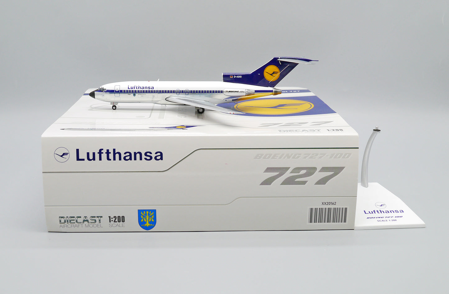 JC WINGS B727-100 LUFTHANSA (POLISHED) REG: D-ABIO