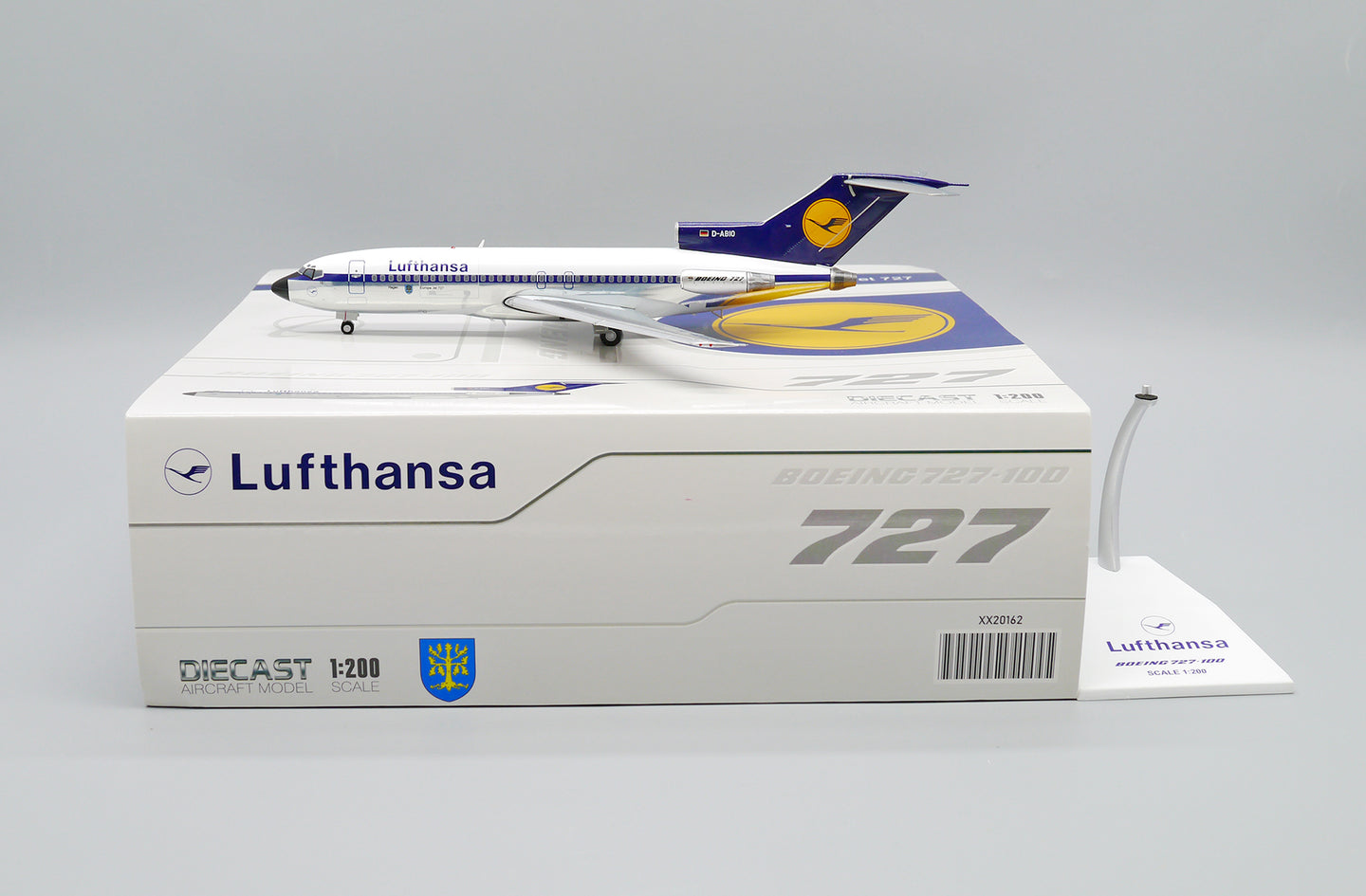 JC WINGS B727-100 LUFTHANSA (POLISHED) REG: D-ABIO