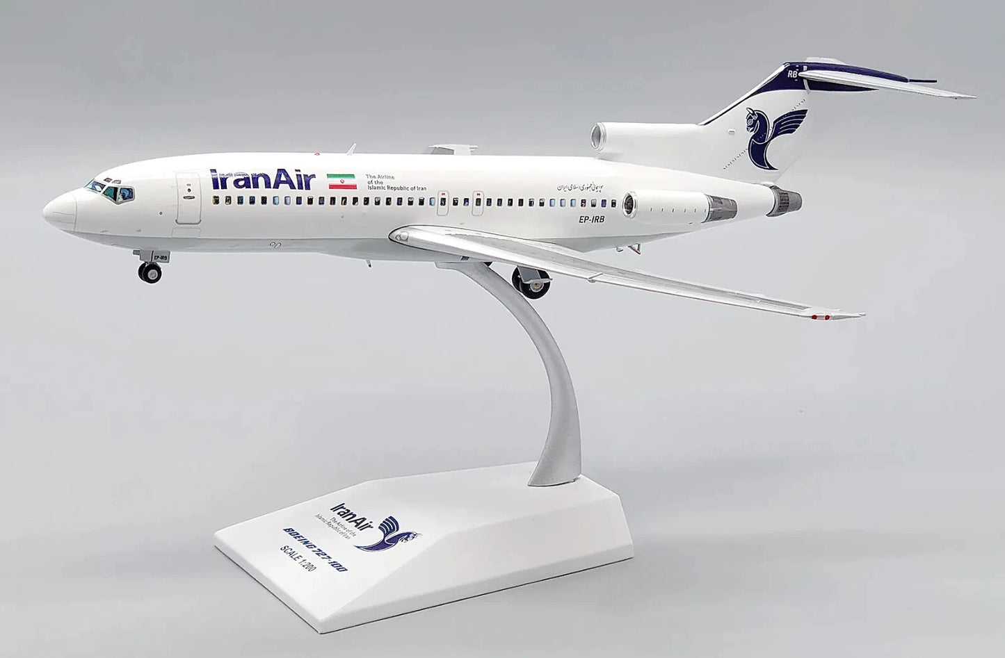 JC WINGS B727-100 IRAN AIR "SEE THROUGH THE WINDOWS" REG: EP-IRB