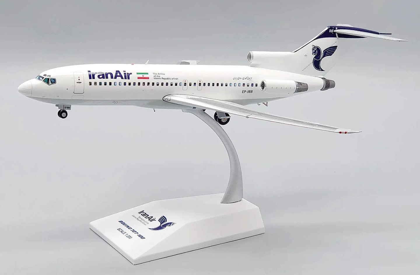 JC WINGS B727-100 IRAN AIR "SEE THROUGH THE WINDOWS" REG: EP-IRB