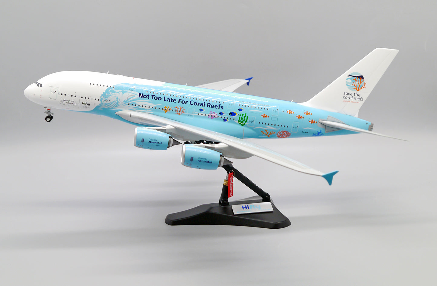 JCWINGS  A380 HIFLY "SAVE THE CORAL REEFS" REG: 9H-MIP