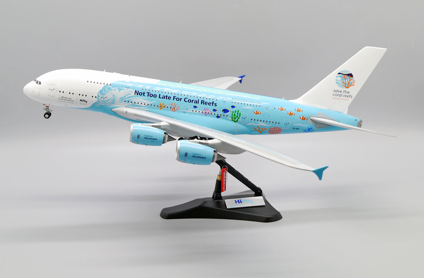 JCWINGS  A380 HIFLY "SAVE THE CORAL REEFS" REG: 9H-MIP
