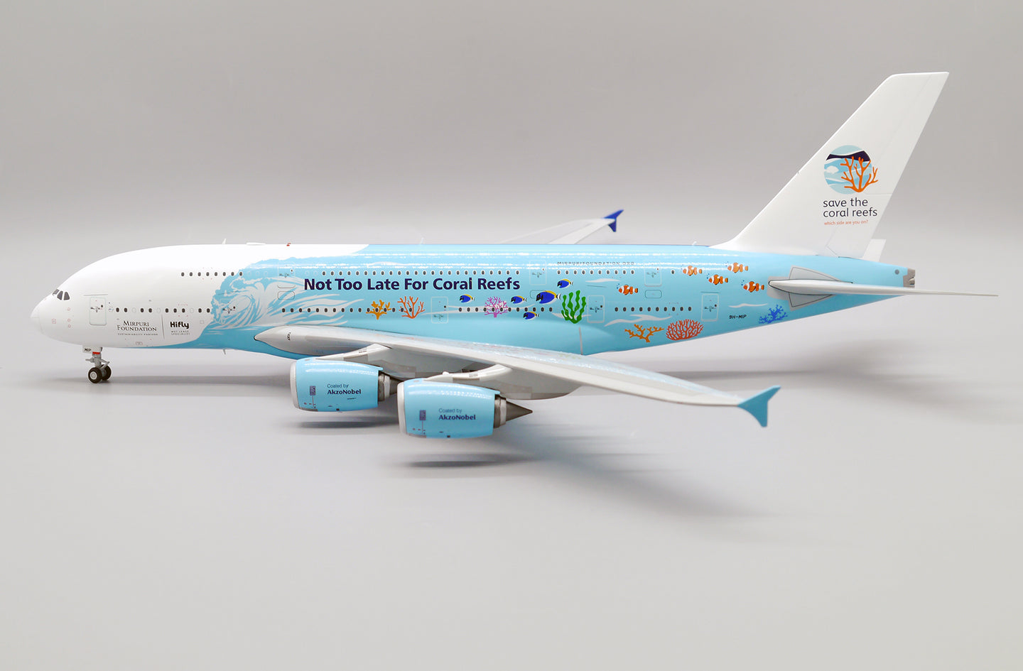 JCWINGS  A380 HIFLY "SAVE THE CORAL REEFS" REG: 9H-MIP