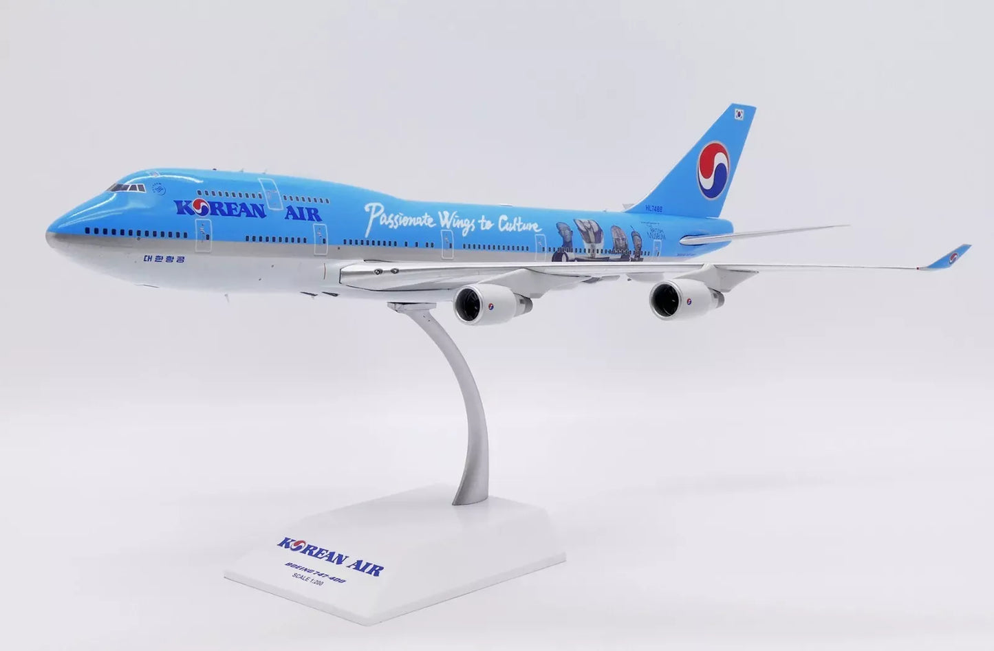 JC WINGS B747-400 KOREAN AIR BRITISH "MUSEUM" REG: HL7488