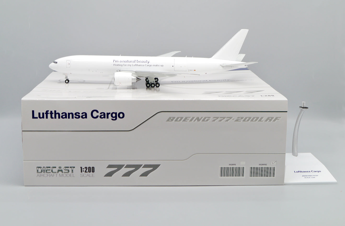 JCWINGS B777-200LRF LUFTHANSA CARGO NATURAL BEAUTY INTERACTIVE REG: D-ALFJ