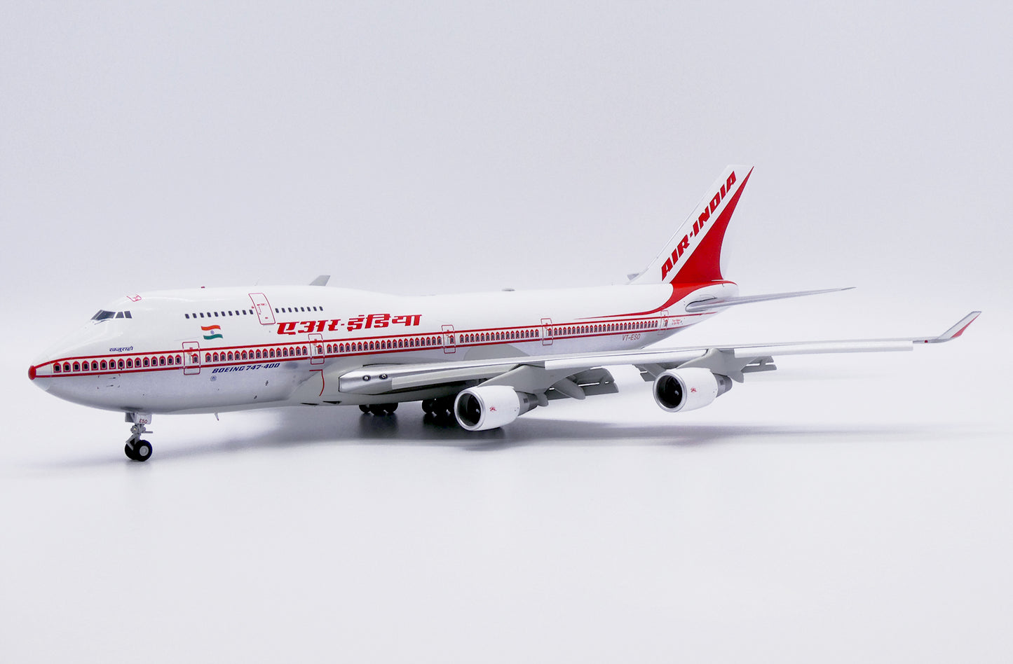 JC WINGS B747-400 AIR INDIA (POLISHED) (FLAPS DOWN) REG: VT-ESO