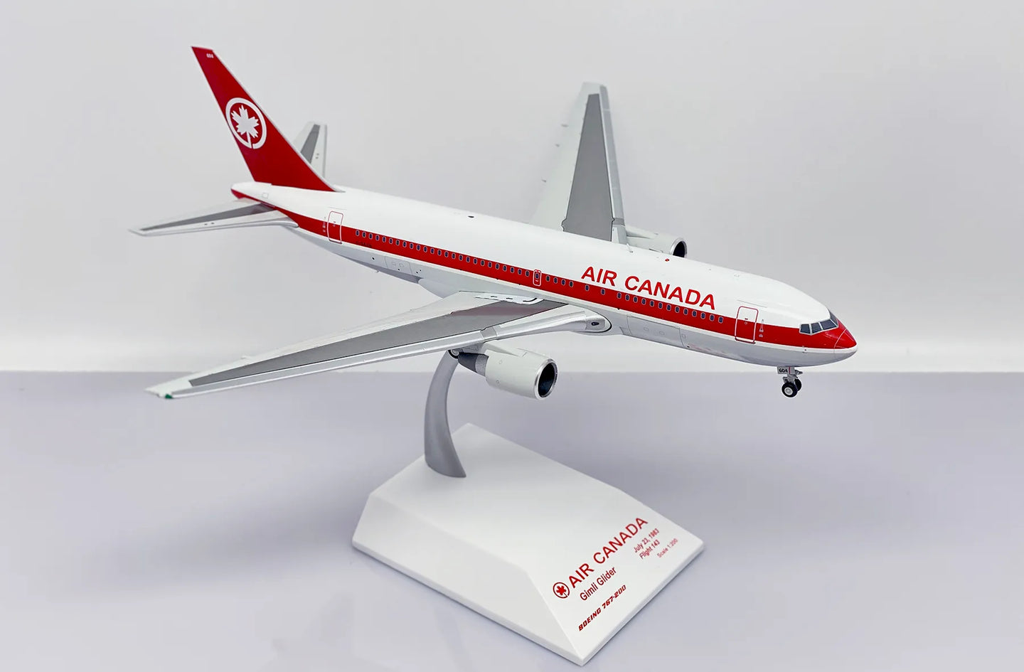 JC WINGS B767-200 AIR CANADA "GIMLI GLIDER" (POLISHED) REG: C-GAUN