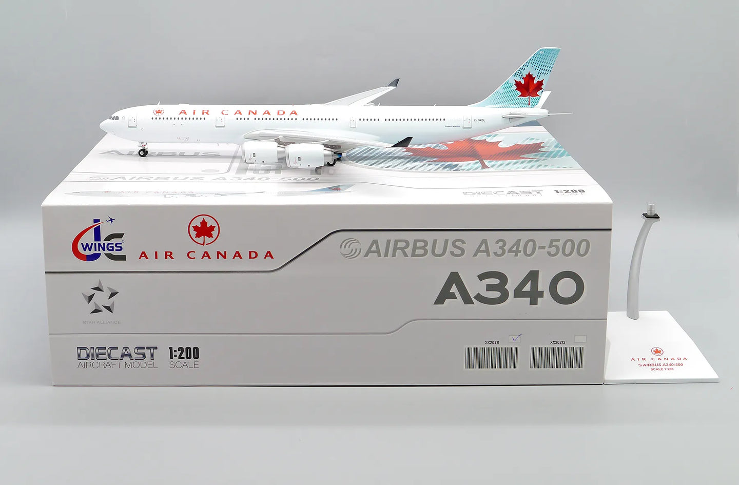 JC WINGS A340-500 AIR CANADA REG: C-GKOL
