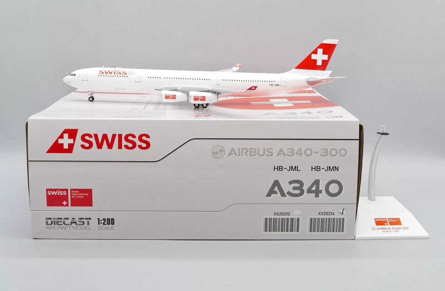 JC WINGS A340-300 SWISS OC REG: HB-JMN