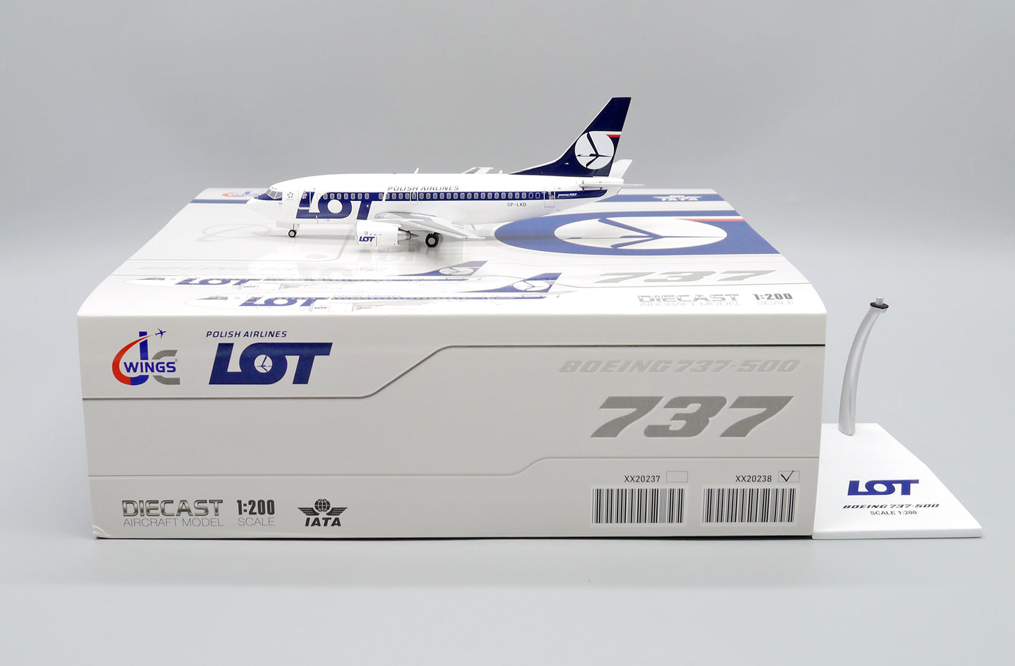JC WINGS B737-500 POLISH AIRLINES (LOT) REG: SP-LKD