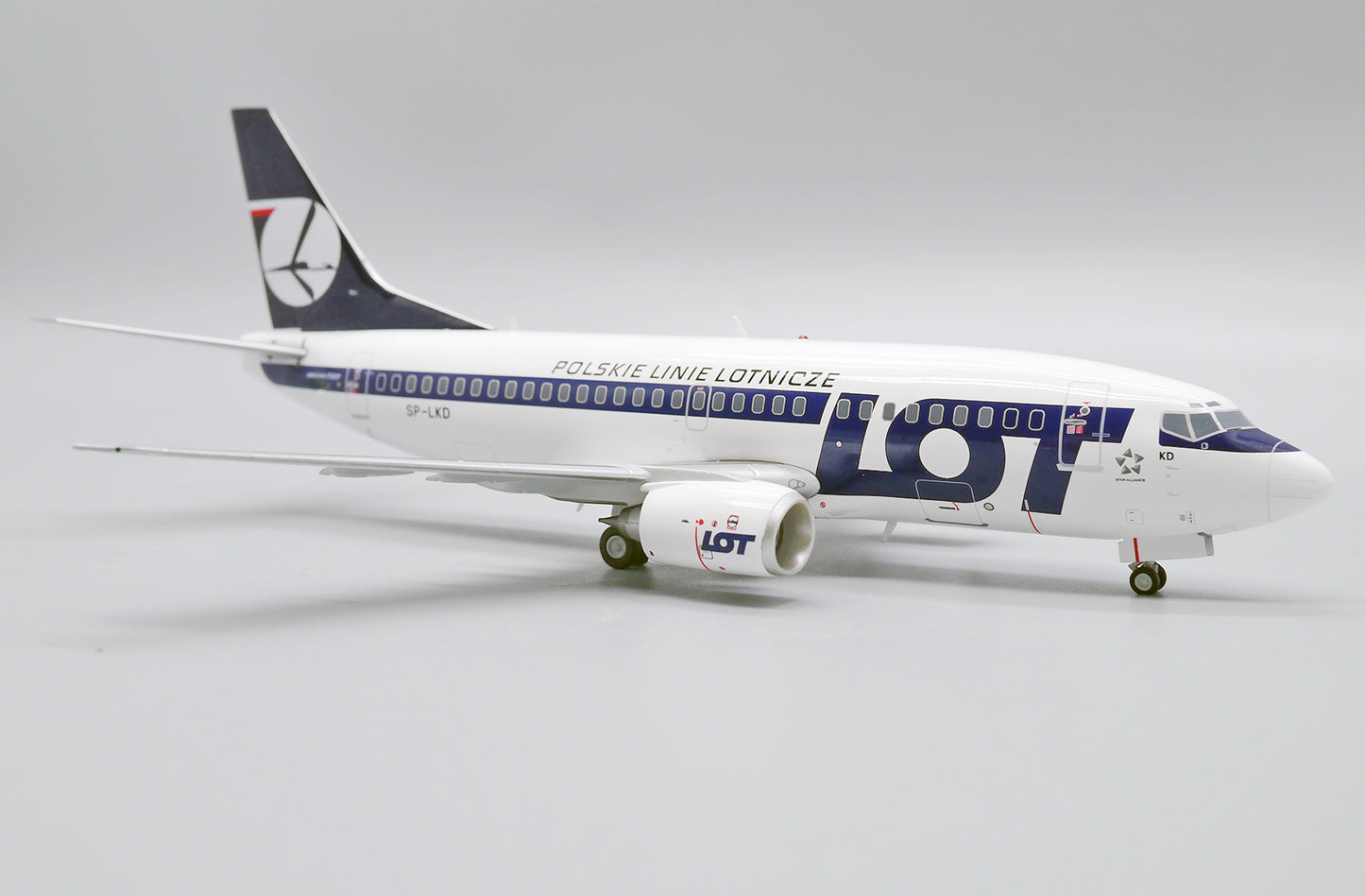 JC WINGS B737-500 POLISH AIRLINES (LOT) REG: SP-LKD