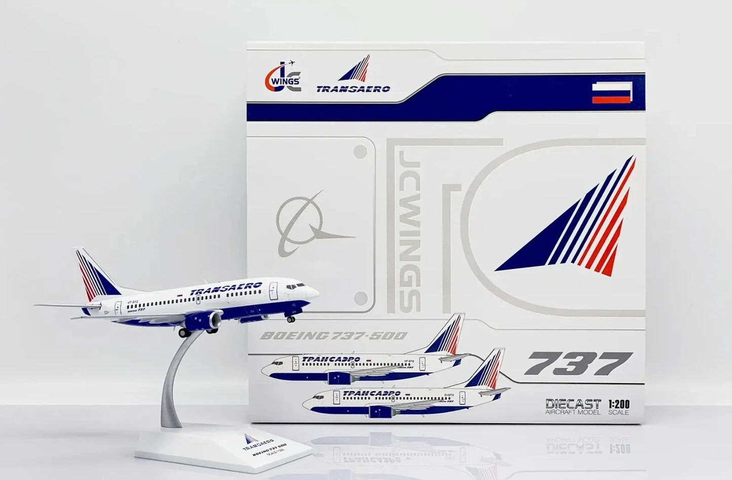 JC WINGS B737-500 TRANSAERO REG: VP-BYQ