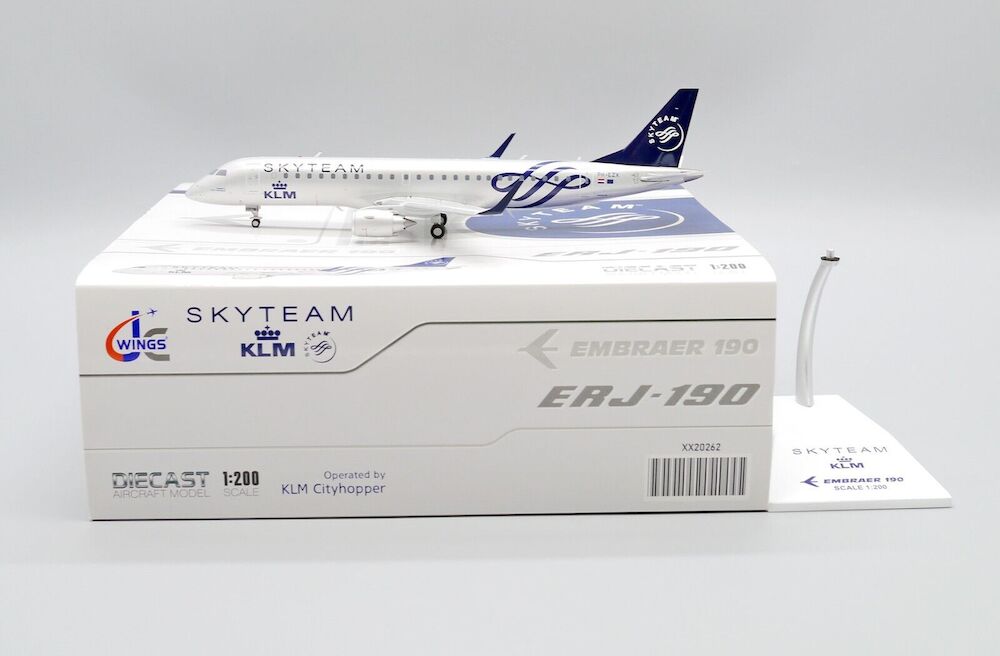 JC WINGS EMBRAER 190-100STD KLM CITYHOPPER "SKYTEAM" REG: PH-EZX