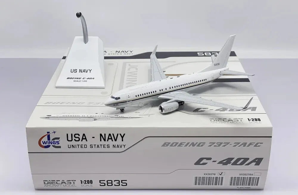 JC WINGS B737-700 C-40A CLIPPER US NAVY REG: 165835