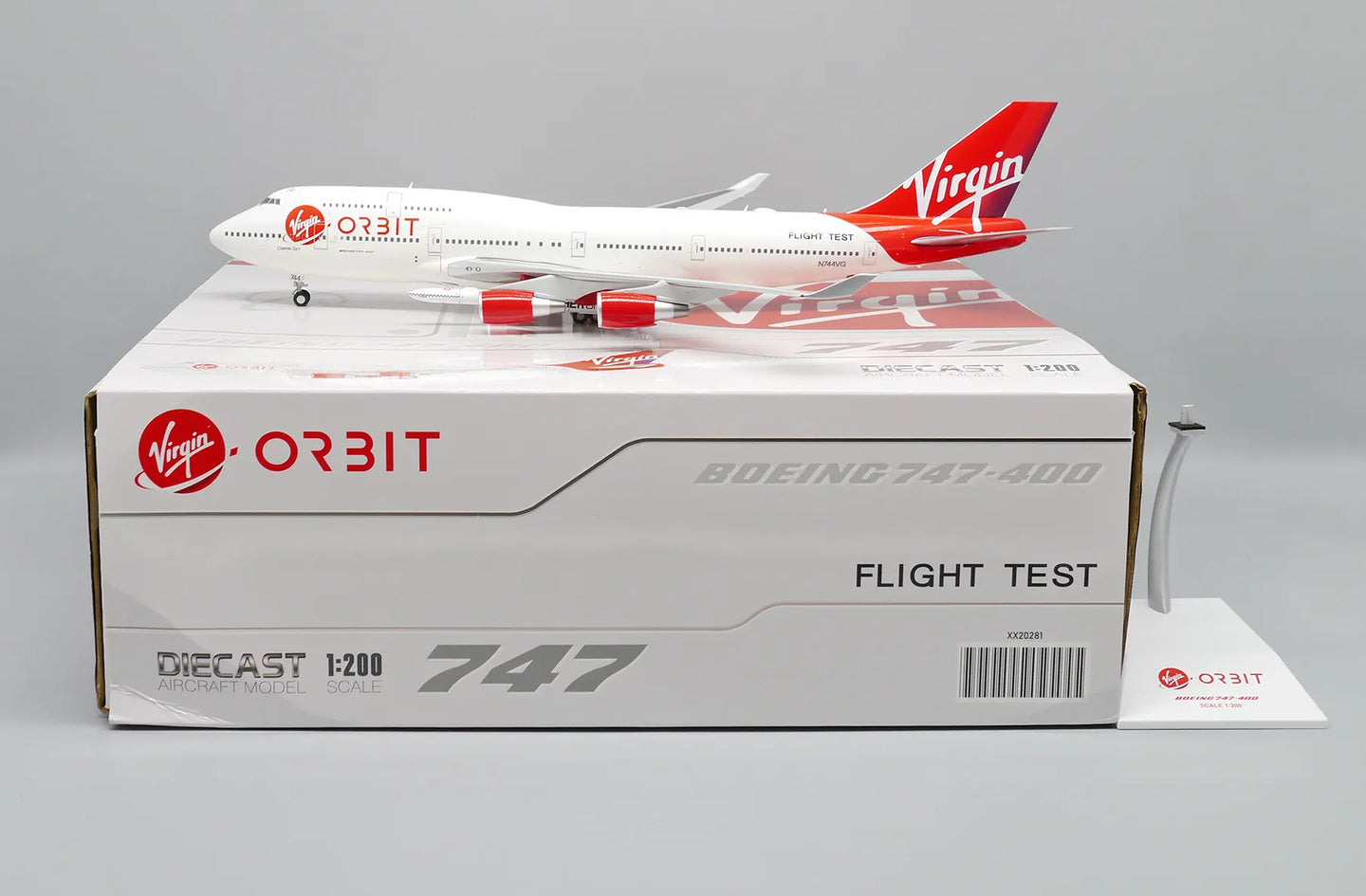JC WINGS B747-400 VIRGIN ORBIT "FLIGHT TEST ROCKET VERSION 2" REG: N744VG