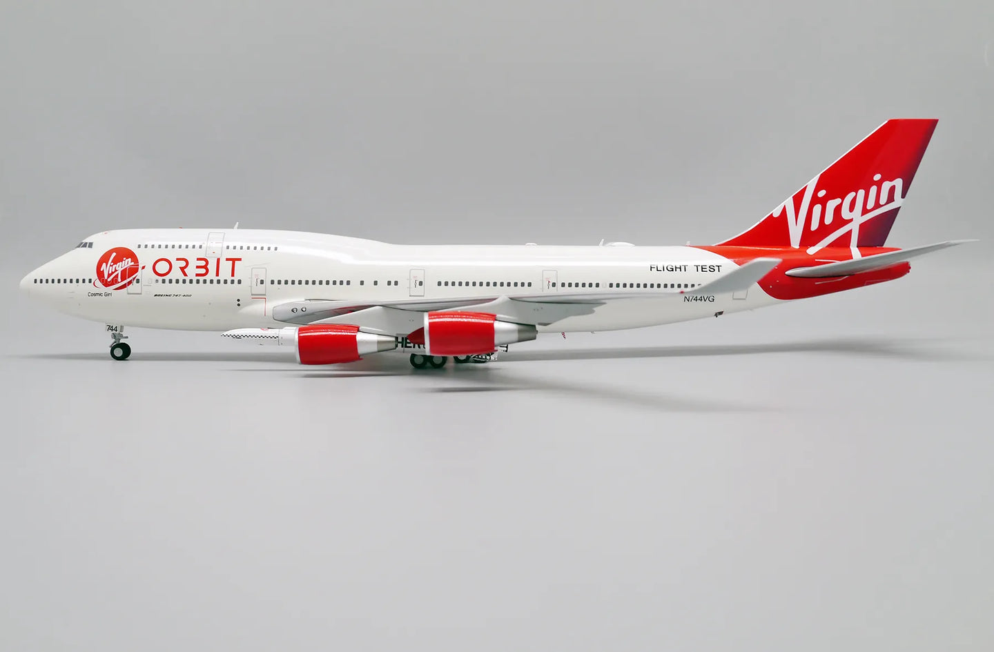 JC WINGS B747-400 VIRGIN ORBIT "FLIGHT TEST ROCKET VERSION 2" REG: N744VG