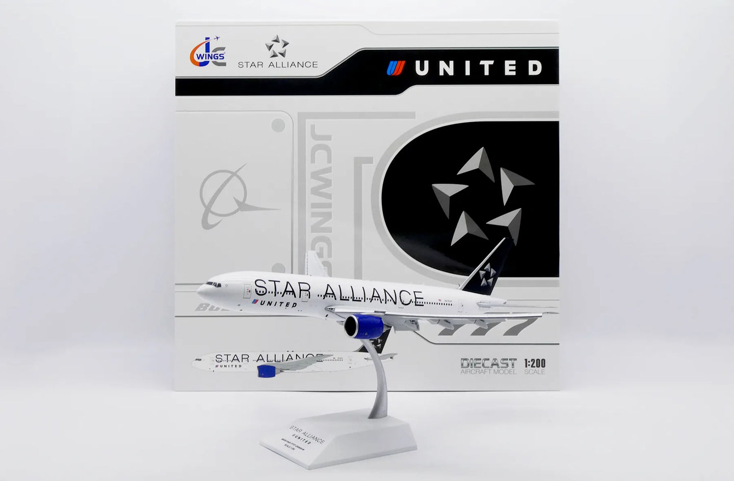 JC WINGS B777-200ER UNITED AIRLINES "STAR ALLIANCE" (FLAPS DOWN) REG: N218UA