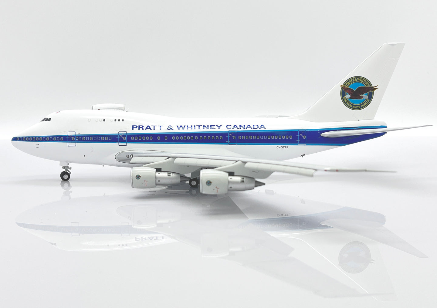 JC WINGS B747SP PRATT AND WHITNEY CANADA (FLAPS DOWN) REG: C-GTFF