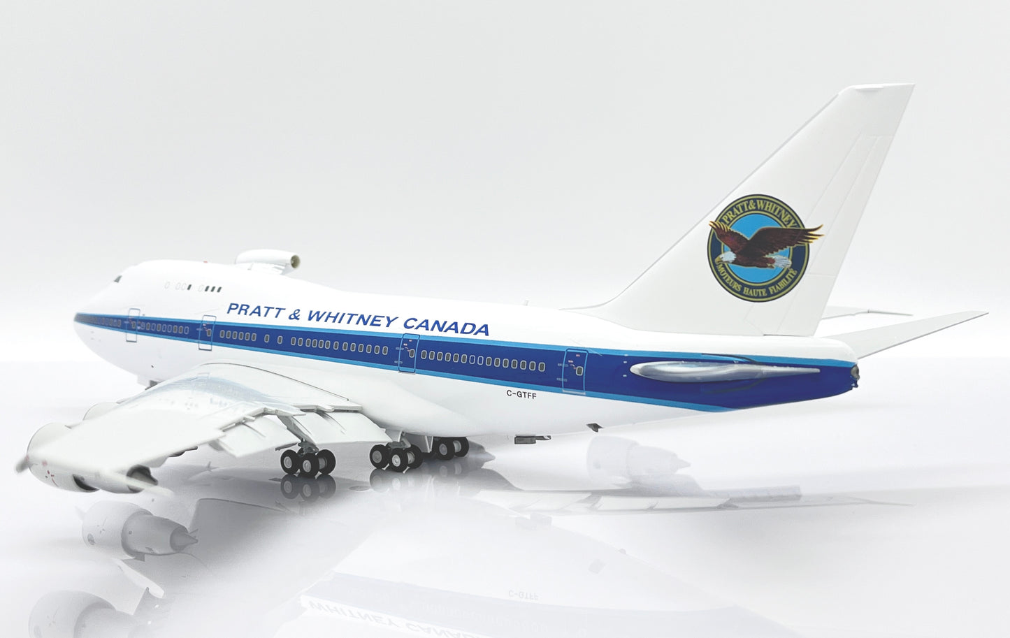 JC WINGS B747SP PRATT AND WHITNEY CANADA (FLAPS DOWN) REG: C-GTFF