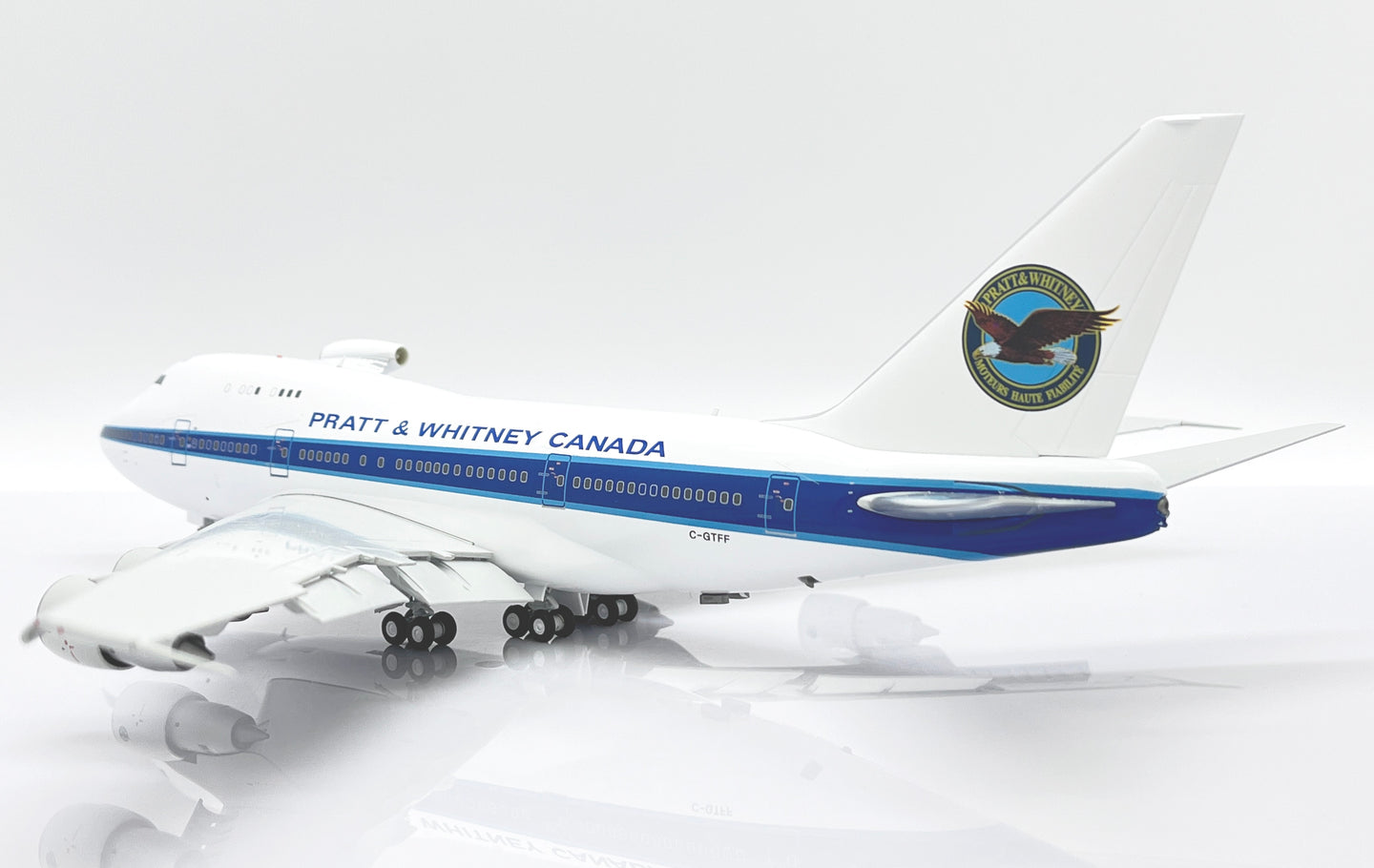 JC WINGS B747SP PRATT AND WHITNEY CANADA (FLAPS DOWN) REG: C-GTFF