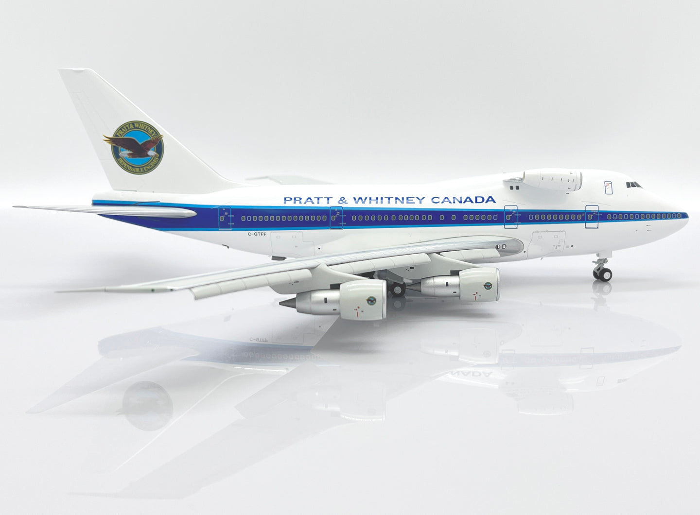 JC WINGS B747SP PRATT AND WHITNEY CANADA (FLAPS DOWN) REG: C-GTFF