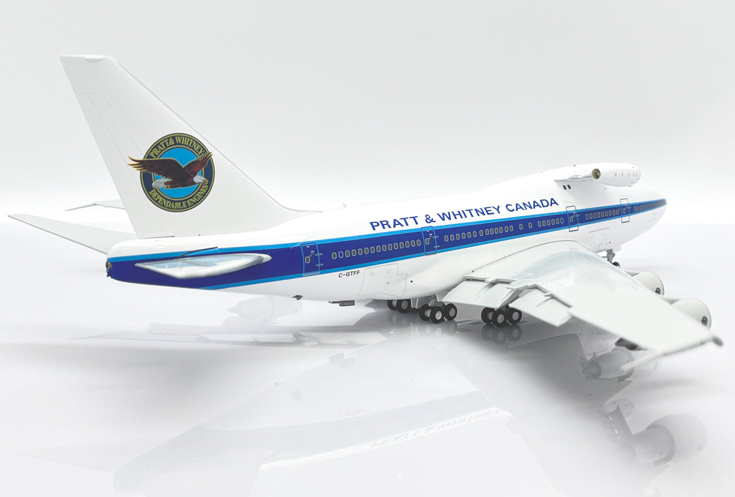 JC WINGS B747SP PRATT AND WHITNEY CANADA (FLAPS DOWN) REG: C-GTFF