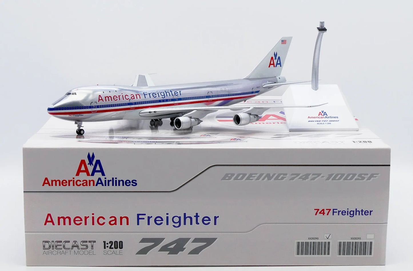 JC WINGS B747-100(SF) AMERICAN AIRLINES FREIGHTER (POLISHED) REG: N9671