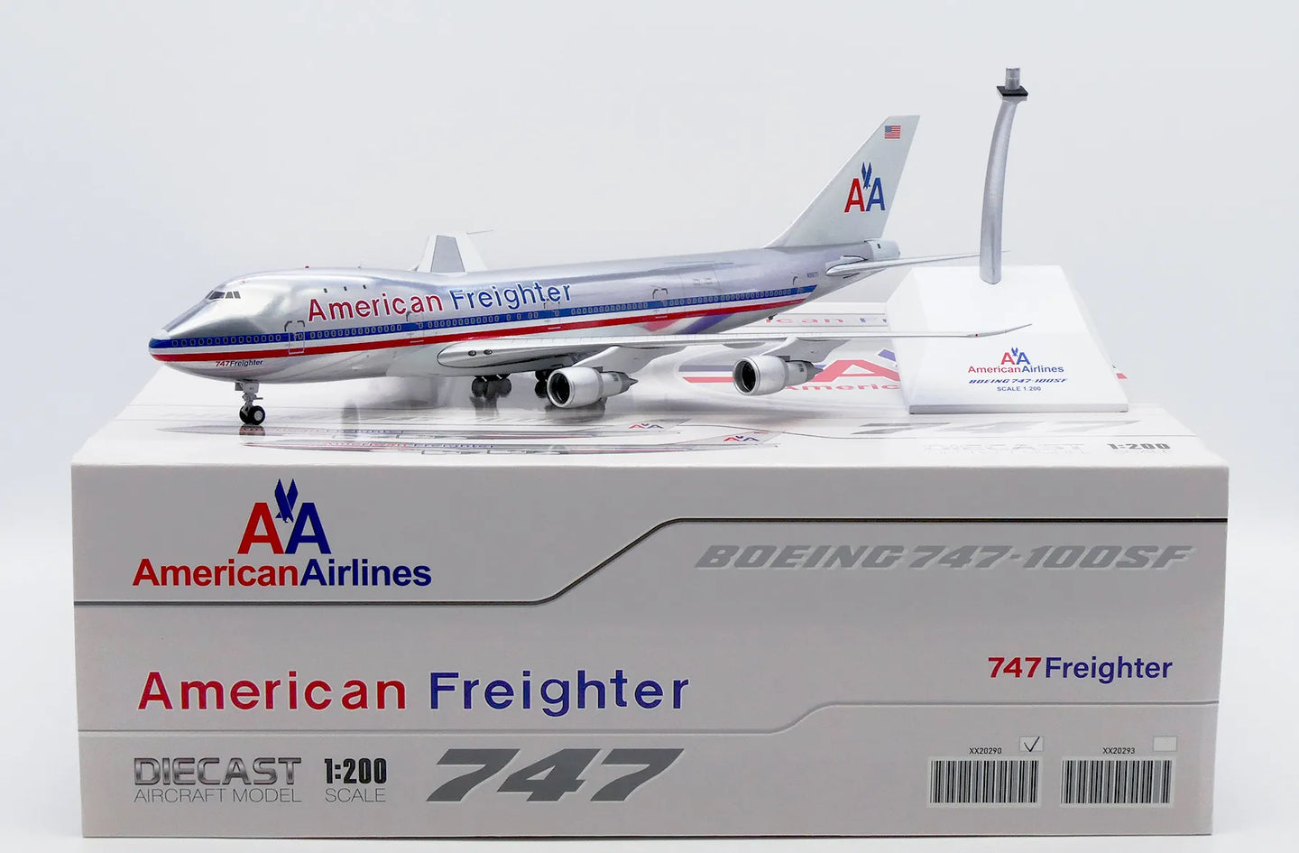 JC WINGS B747-100(SF) AMERICAN AIRLINES FREIGHTER (POLISHED) REG: N9671