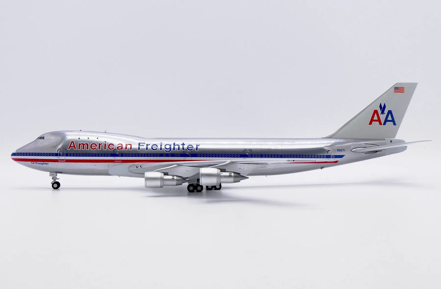 JC WINGS B747-100(SF) AMERICAN AIRLINES FREIGHTER (POLISHED) REG: N9671