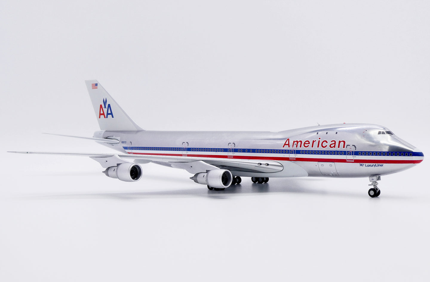 JC WINGS B747-100 AMERICAN AIRLINES (POLISHED) REG: N9670
