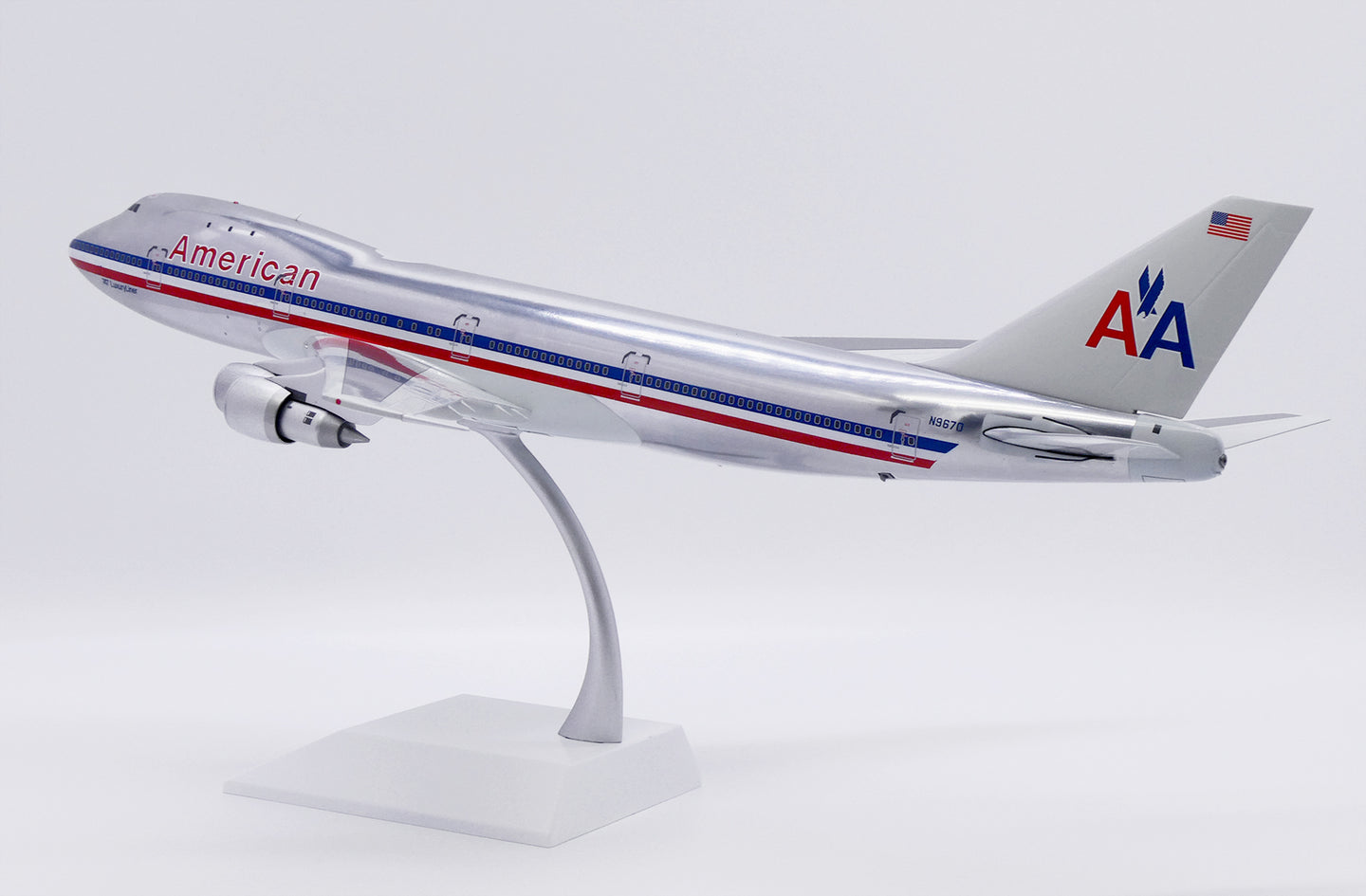 JC WINGS B747-100 AMERICAN AIRLINES (POLISHED) REG: N9670