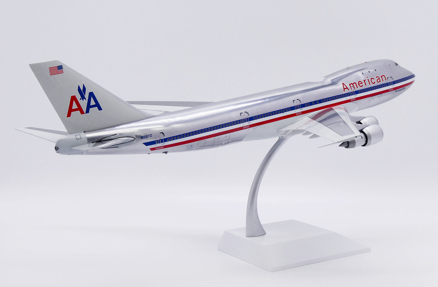 JC WINGS B747-100 AMERICAN AIRLINES (POLISHED) REG: N9670